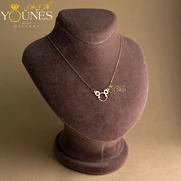 گردنبند میکی موس طلا